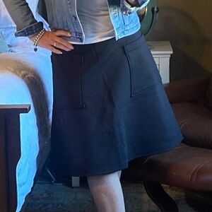 Sadie Williams scuba A-Line Skirt with Pockets